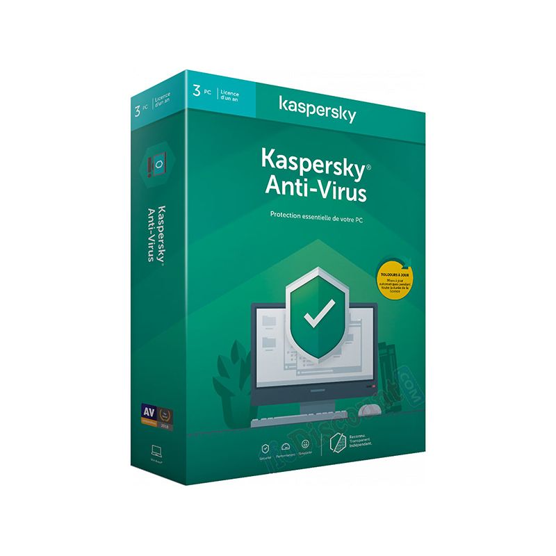 Kaspersky Antivirus 2020 3 Postes /1 An